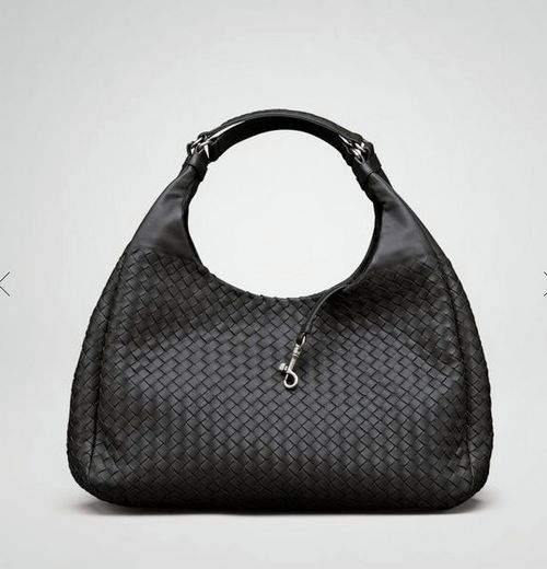 Bottega Veneta Woven Nappa Leather Shoulder Bag 6262 Black - Click Image to Close